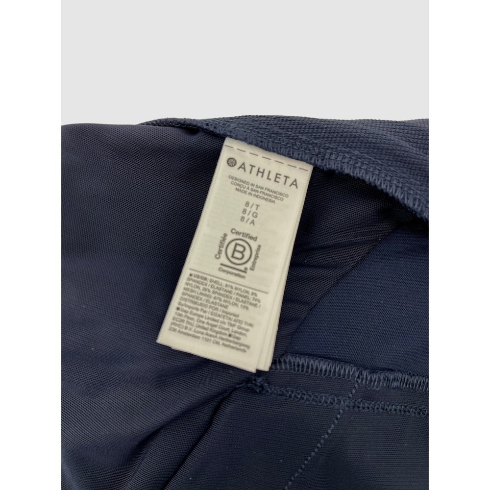 Athleta Navy Blue Headlands Hybrid High Rise Cargo Legging Size 8 Tall - Picture 14 of 15